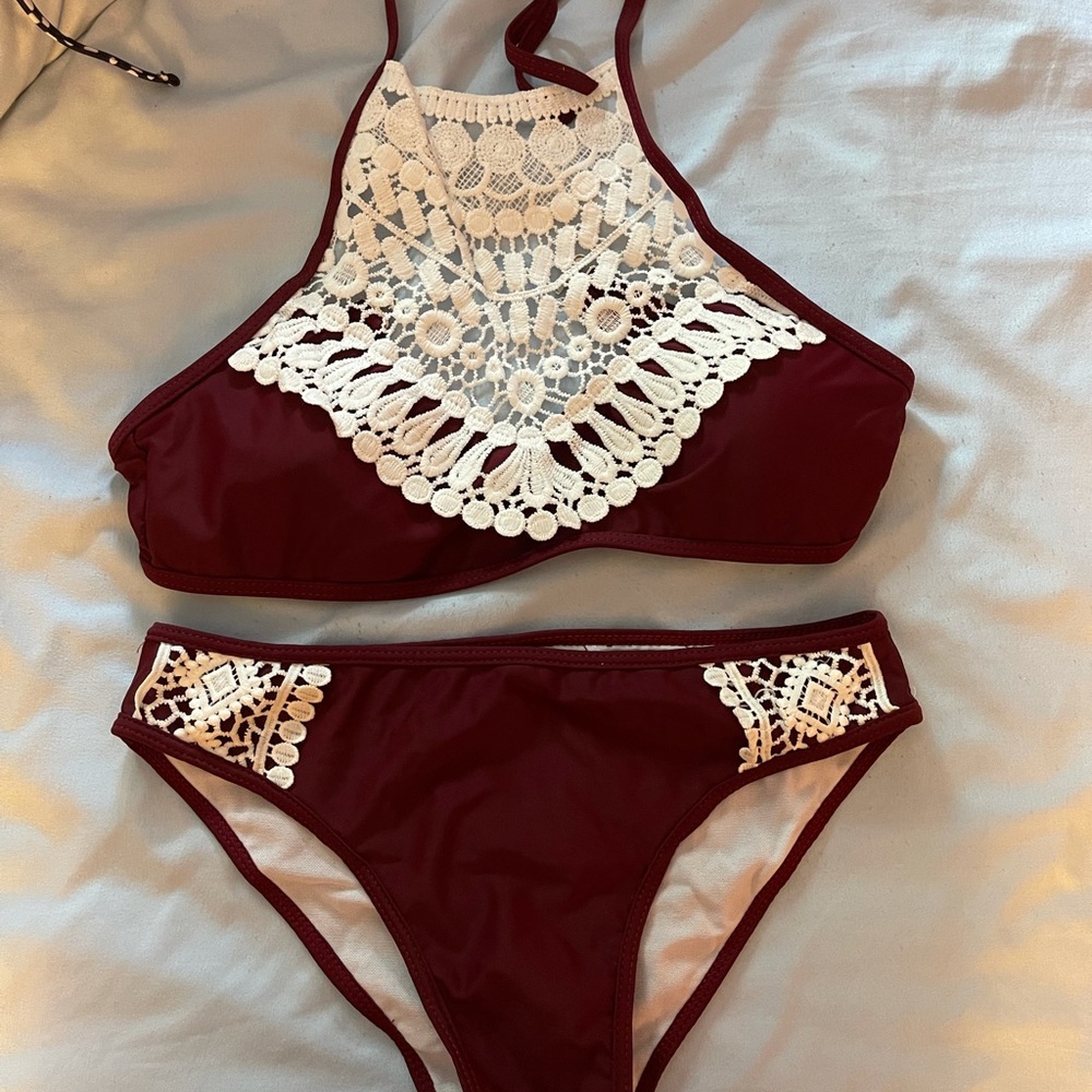 Bathing suit top and bottom